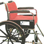 Picture  of wheelchair with wheel chair cushion.